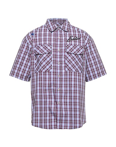 THE EDITOR Camicia a quadri Rosso 100% Cotone
