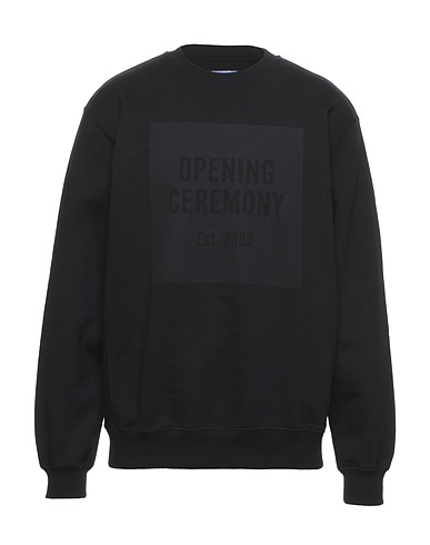 OPENING CEREMONY Sweatshirt Black 100% Cotton, Elastane