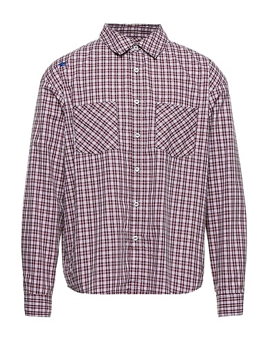 THE EDITOR Checked shirt Red 100% Cotton