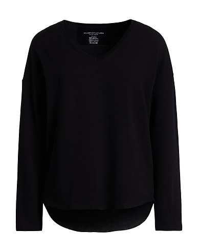 MAJESTIC FILATURES Felpa Nero 96% Viscosa, 4% Elastan