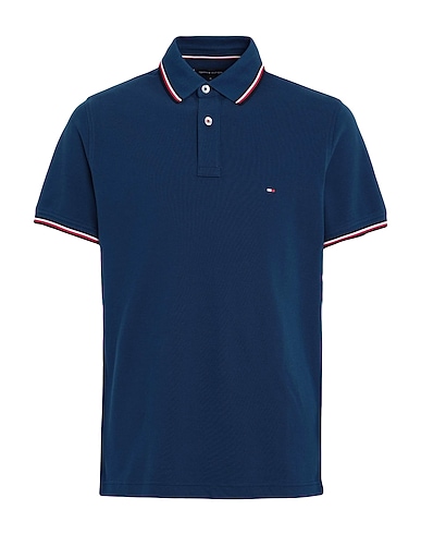 TOMMY HILFIGER Polo Blu notte 100% Cotone organico
