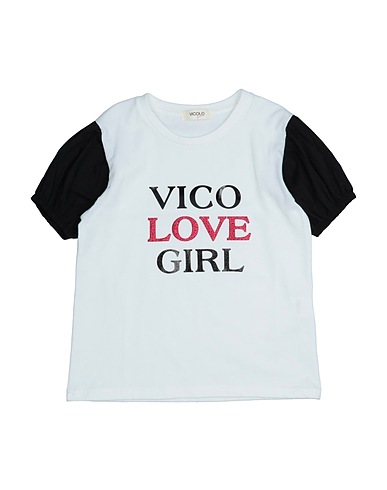 VICOLO T-shirt White 96% Cotton, 4% Elastane