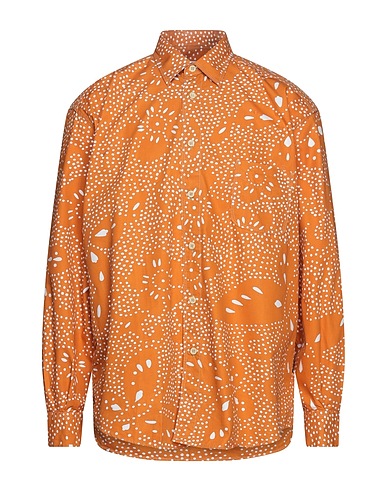 ARMANI JEANS Camicia fantasia Giallo ocra 100% Cotone