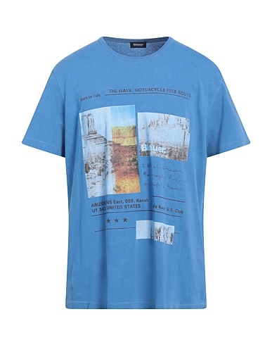 BLAUER. T-Shirt Taubenblau 100% Baumwolle