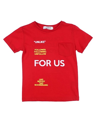 PACIOTTI 4US Ｔシャツ レッド コットン 100%