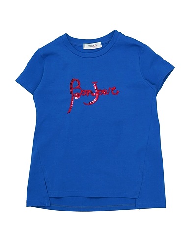 VICOLO T-shirt Blue 96% Cotton, 4% Elastic fibres