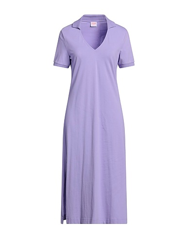 SUN 68 Vestito midi Lilla 95% Cotone, 5% Elastan