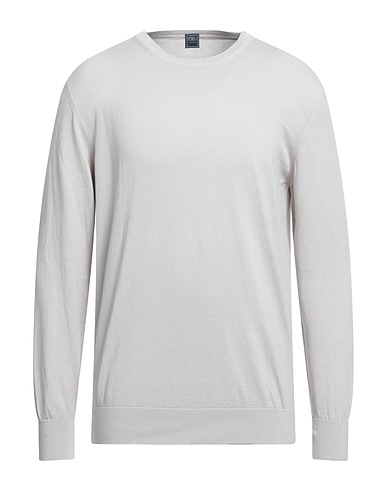FEDELI Sweater Light grey 100% Cotton