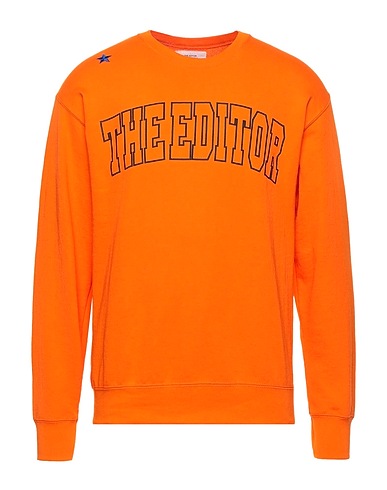 THE EDITOR Sweatshirt Orange 80% Cotton, 20% Polyester