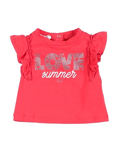 LIU •JO T-shirt Red 95% Cotton, 5% Elastane