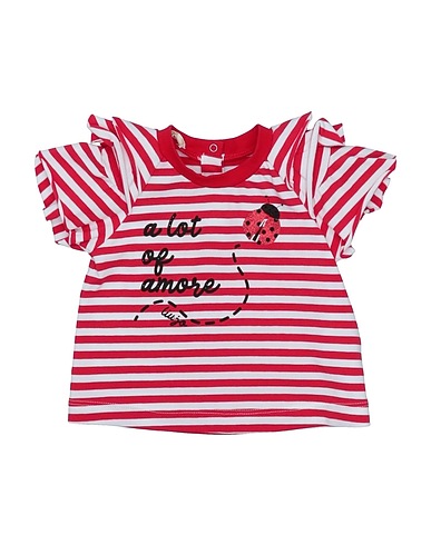 LIU •JO T-shirt Red 95% Cotton, 5% Elastane