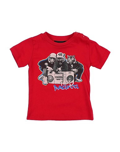 PACIOTTI 4US T-shirt Red 100% Cotton