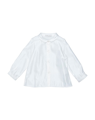 BARCELLINO® Solid colour shirts & blouses Ivory 100% Silk