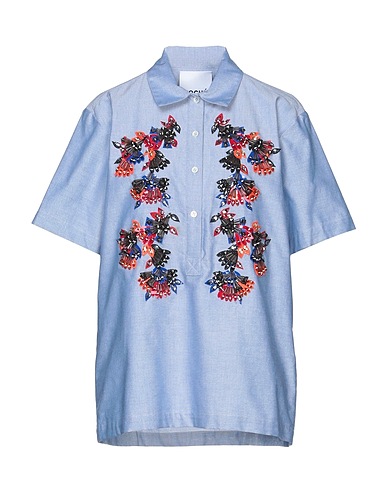 KOCHÉ Top Sky blue 100% Cotton