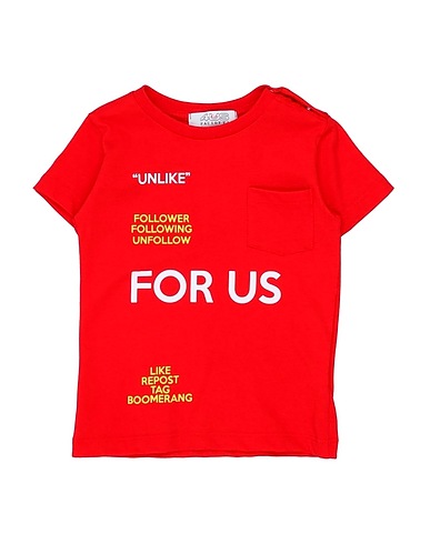 PACIOTTI 4US T-shirt Rosso 100% Cotone