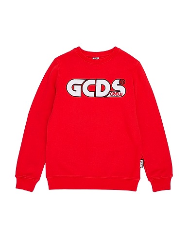 GCDS MINI Sweatshirt Red 100% Cotton
