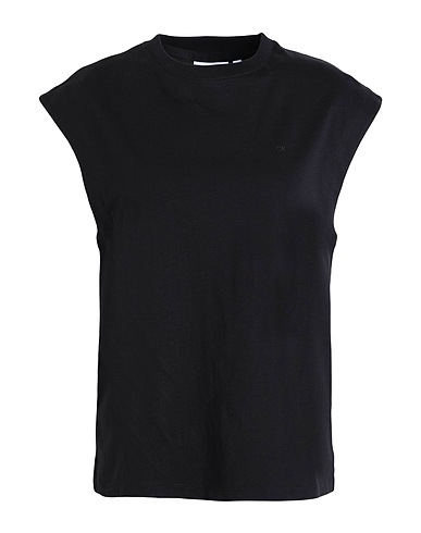 CALVIN KLEIN Basic T-Shirt Black 100% Cotton