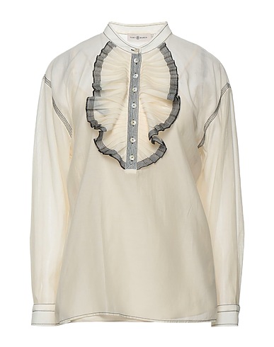 TORY BURCH Top Beige 68% Cotone, 32% Seta