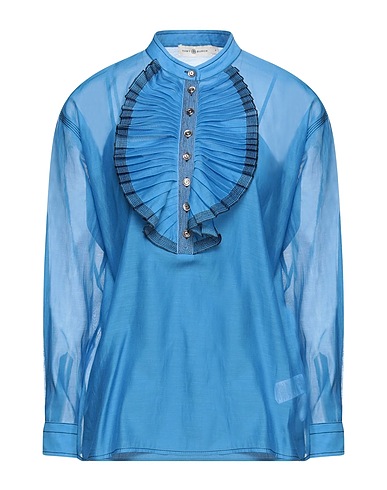 TORY BURCH Top Azzurro 68% Cotone, 32% Seta