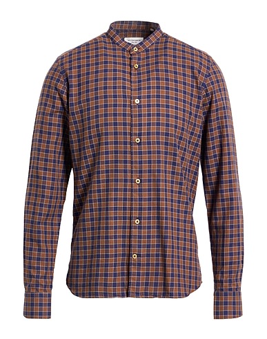 MASTRICAMICIAI Camisa de cuadros MARRONE 100% Algodón
