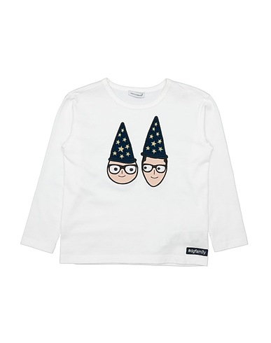 DOLCE&GABBANA T-shirt White 100% Cotton, Polyester, Polyurethane, Viscose, Polyamide