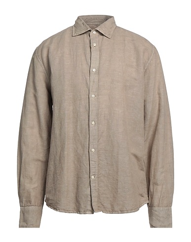 DEPERLU Linen shirt Khaki 60% Linen, 40% Cotton