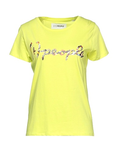 (+) PEOPLE T-shirt Verde lime 100% Cotone organico