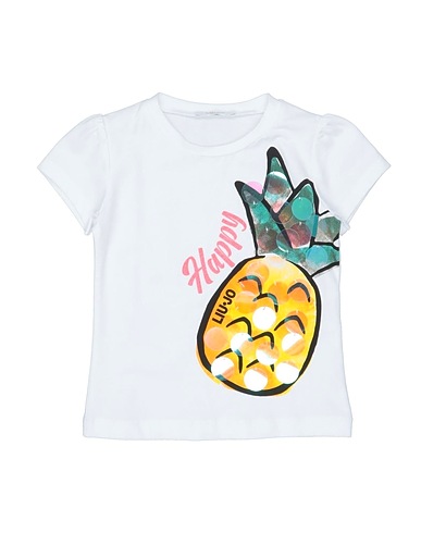 LIU •JO T-shirt Bianco 95% Cotone, 5% Elastan, Polietilene