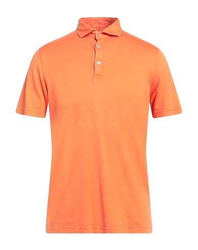 FEDELI Polo shirt Orange 100% Cotton