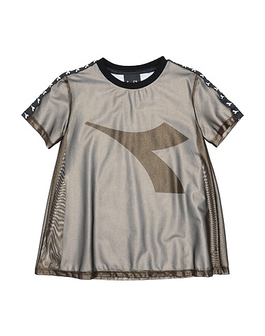 DIADORA T-shirt Μπρονζέ 90% Πολυεστέρας, 10% Lycra®, Βαμβάκι
