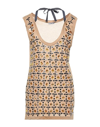 ICEBERG Top Beige 100% Viscosa