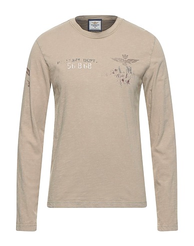 AERONAUTICA MILITARE T-shirt Beige 100% Cotton