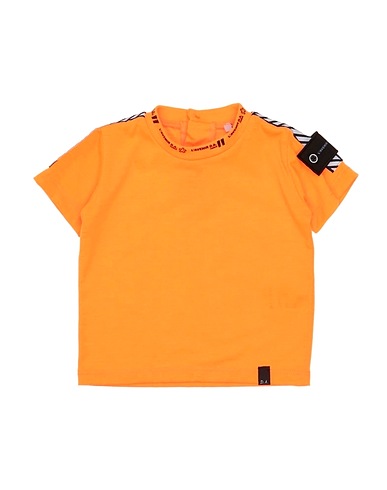 DANIELE ALESSANDRINI T-shirt Orange 95% Cotton, 5% Elastane