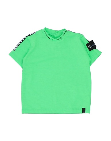 DANIELE ALESSANDRINI T-shirt Lime green 95% Cotton, 5% Elastane