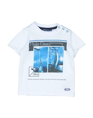 GAS JUNIOR T-shirt Bianco 96% Cotone, 4% Elastan