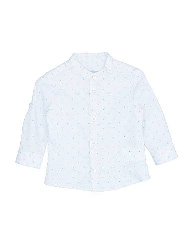 DANIELE ALESSANDRINI Patterned shirt White 100% Cotton