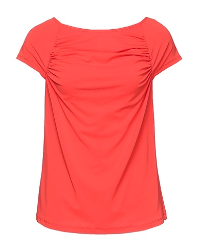 ÉCLÀ T-shirt Red 60% Viscose, 35% Polyamide, 5% Elastane
