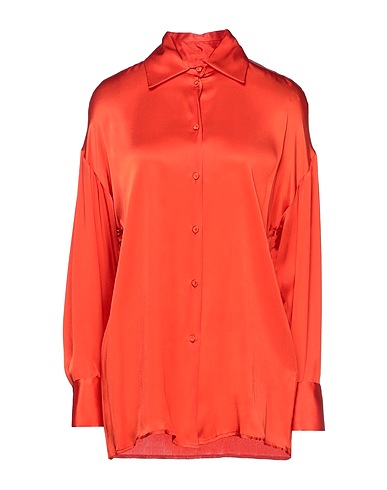 TWENTY EASY by KAOS Camicie e bluse tinta unita Arancione 75% Acetato, 25% Seta