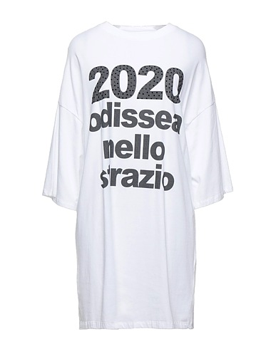 BRAND UNIQUE Short dress White 92% Cotton, 8% Elastane