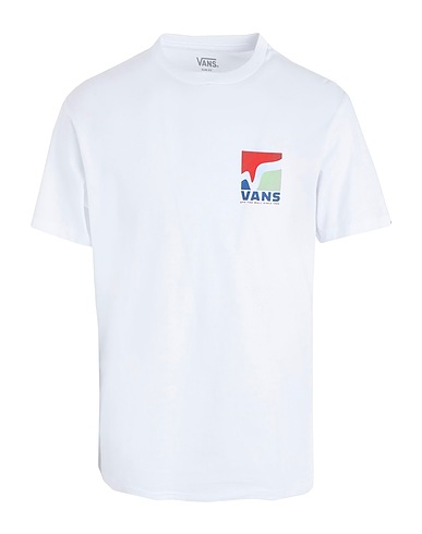 VANS T-shirt SWOOP V SS
 White 100% Cotton