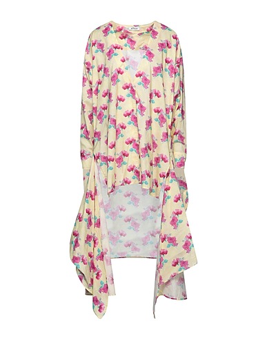 THE ATTICO Floral shirts & blouses Pastel yellow 100% Cotton