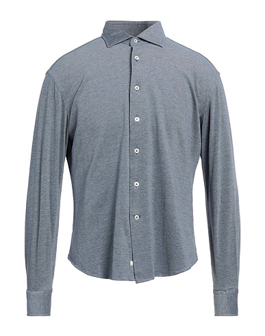 ALESSANDRO GHERARDI Camicia fantasia Avio 100% Cotone