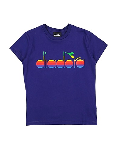 DIADORA T-shirt Purple 100% Cotton