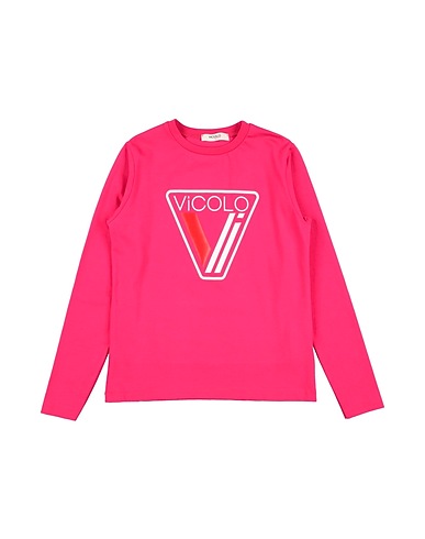 VICOLO T-shirt Fucsia 90% Cotone, 10% Elastan