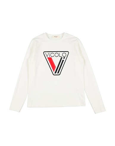 VICOLO T-shirt Ivory 90% Cotton, 10% Elastane