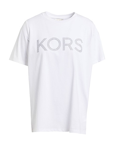 MICHAEL MICHAEL KORS T-shirt KORS STUD SMRCAMP TEE
 White 100% Organic cotton