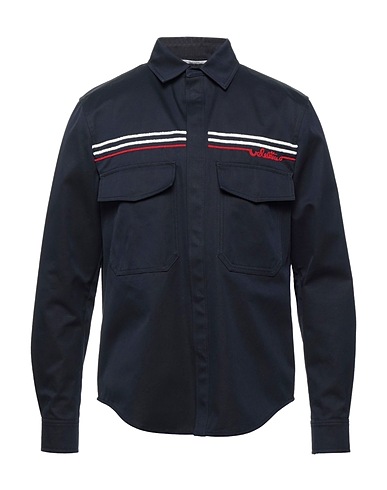 VALENTINO GARAVANI Shirts Midnight blue 100% Cotton