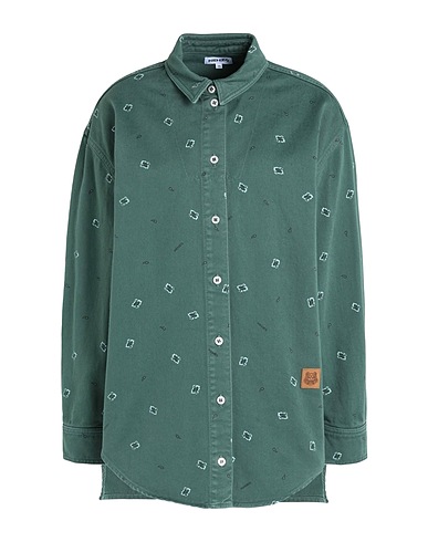KENZO Camisa vaquera Verde 100% Algodón