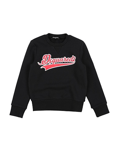 DSQUARED2 Sweatshirt Black 100% Cotton, Elastane