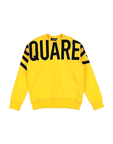DSQUARED2 Sweatshirt Yellow 100% Cotton, Elastane
